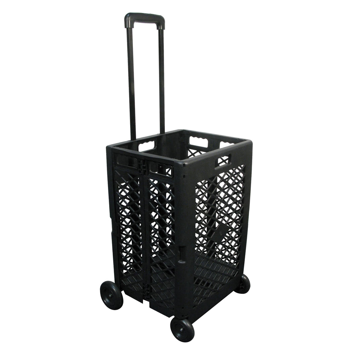 Black Mesh Rolling Cart L123