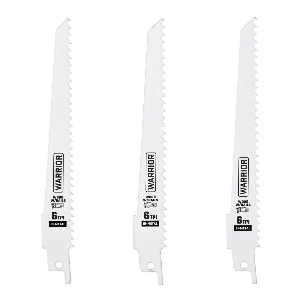 6 in. 9 in. Bi-Metal Reciprocating Saw Blade Set, 15-Piece U3956