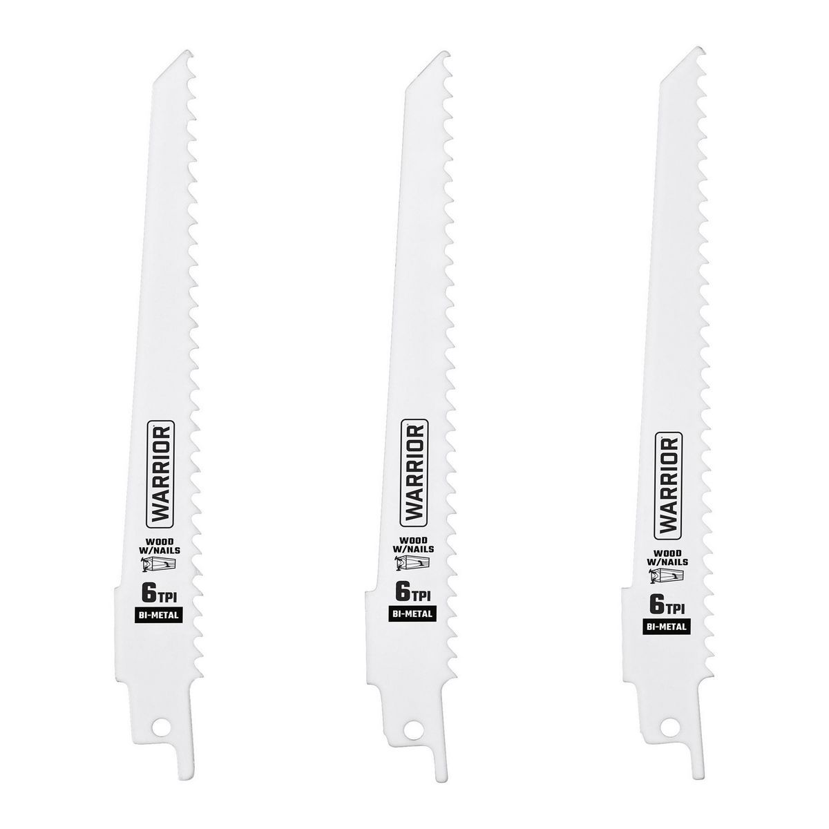 6 in. 9 in. Bi-Metal Reciprocating Saw Blade Set, 15-Piece U3956