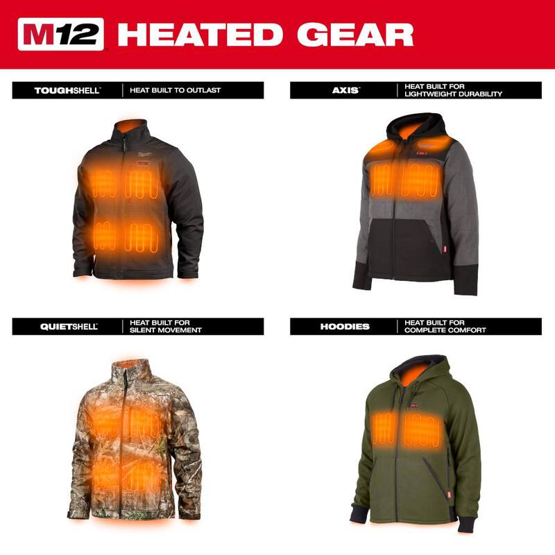 3X-Large Cordless Heated Jacket Hoodie V10256