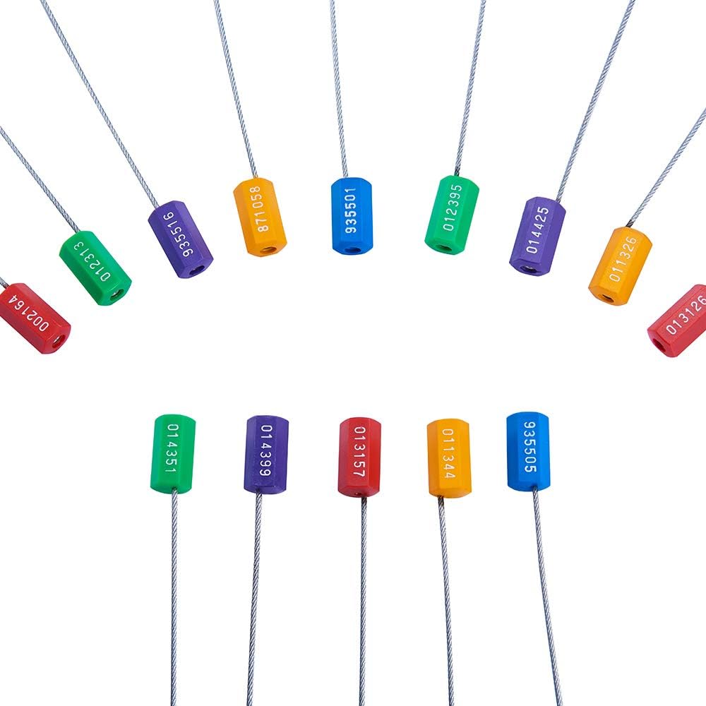 200pcs Anti-Tamper Shipping Seals (5 Colors) Pack of 2 C86516