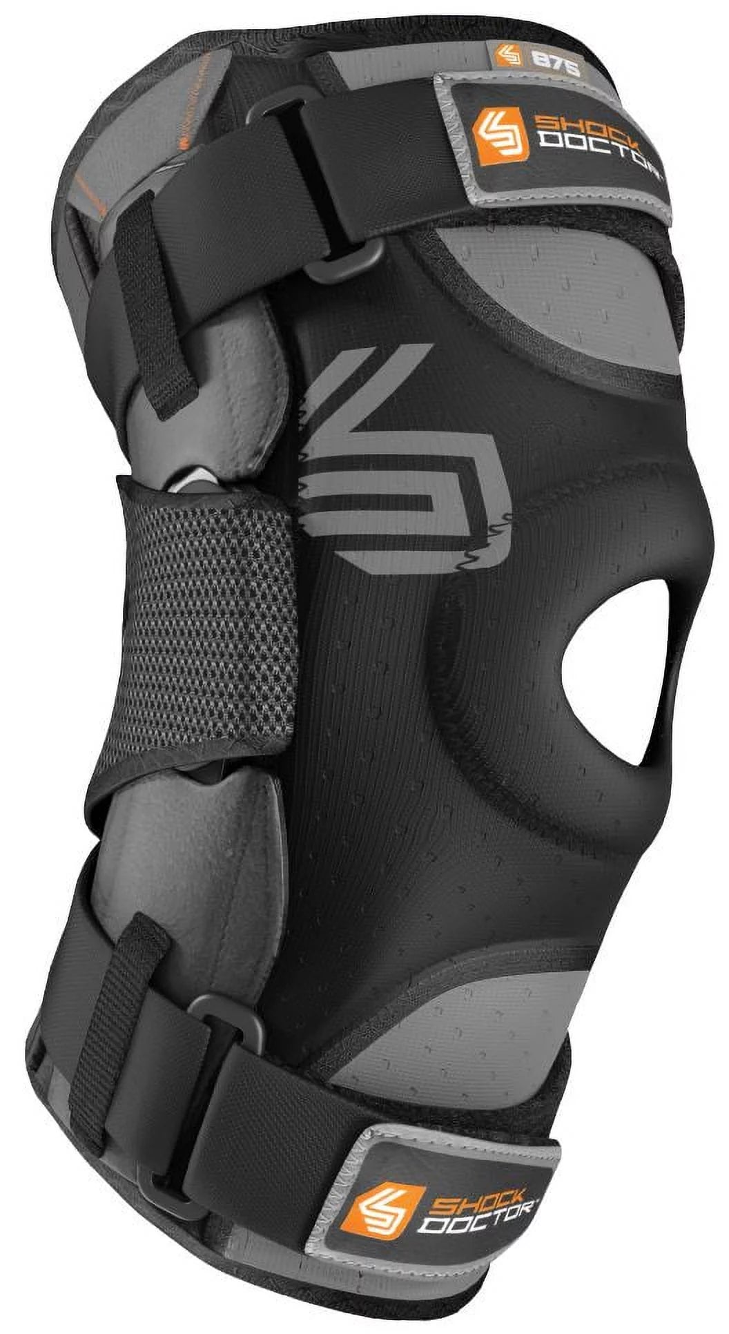 Black Knee Support with Bilateral Hinges H226786