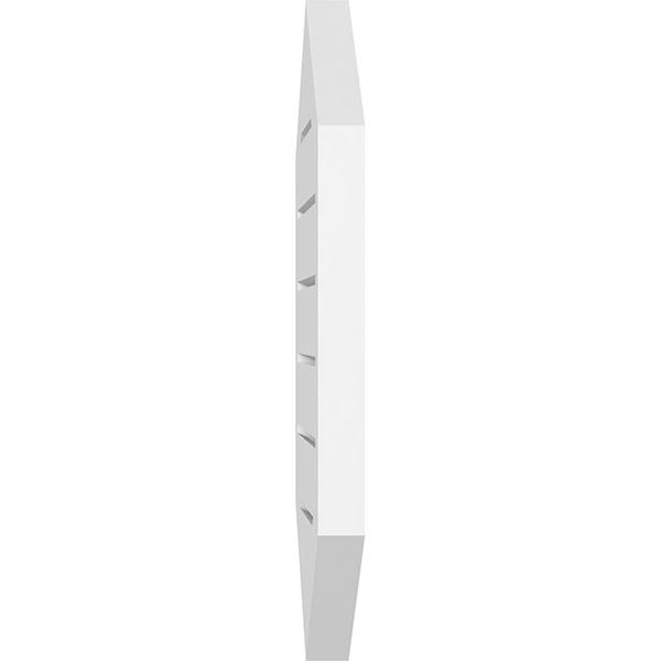 14x22W x 30x22H Vertical Peaked Surface Mount PVC Gable Vent P665619