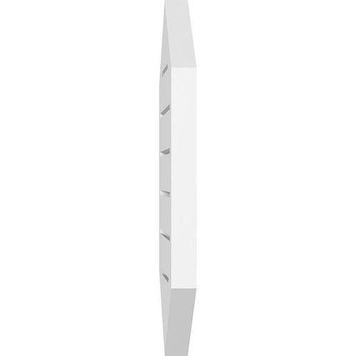 14x22W x 30x22H Vertical Peaked Surface Mount PVC Gable Vent P665619