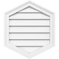 14x22W x 30x22H Vertical Peaked Surface Mount PVC Gable Vent P665619