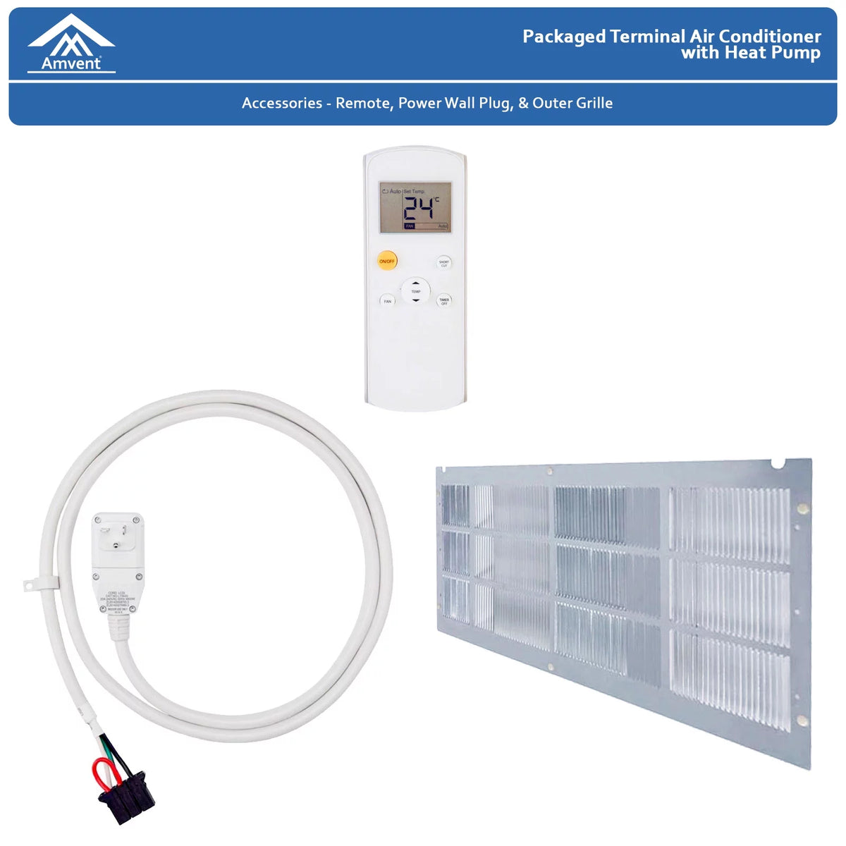 12,000 BTU PTAC Air Conditioner with Remote E9412