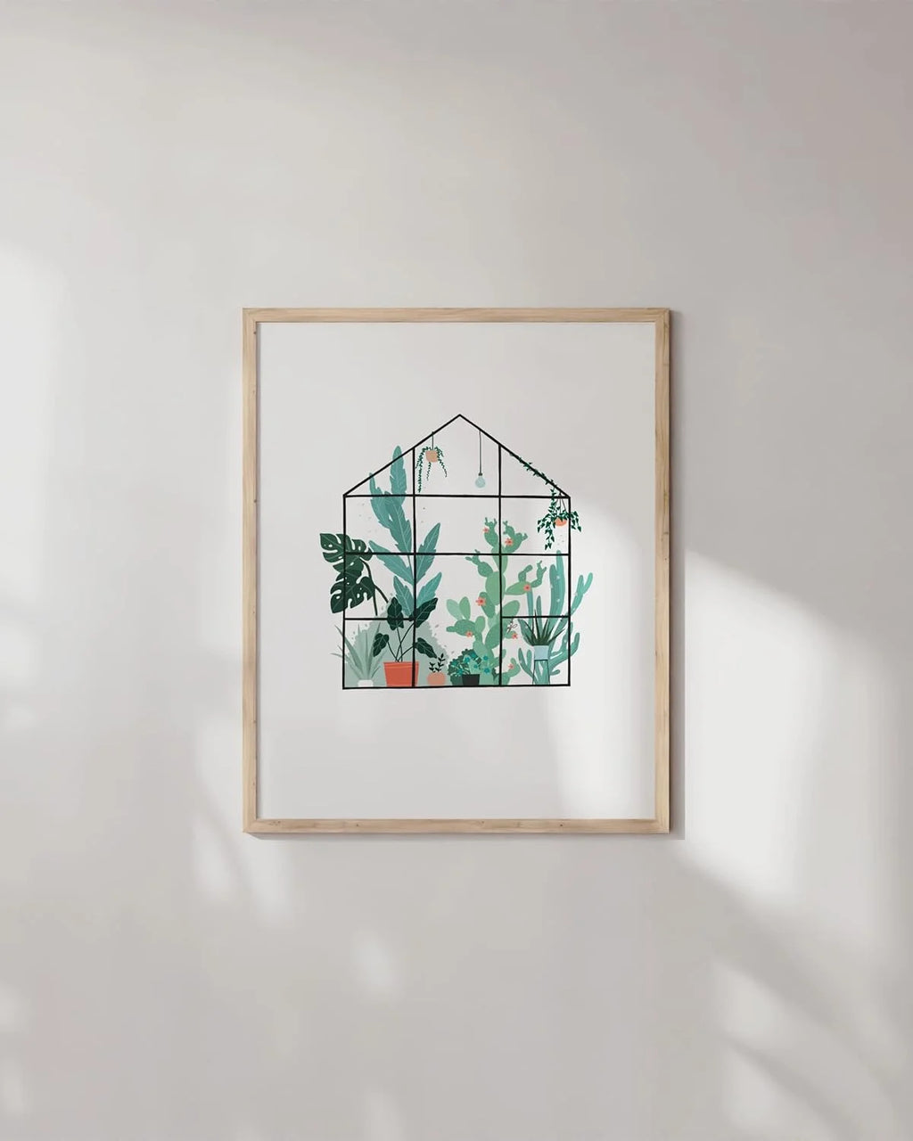 Green Succulent Botanical Wall Art 16x20 Q838724