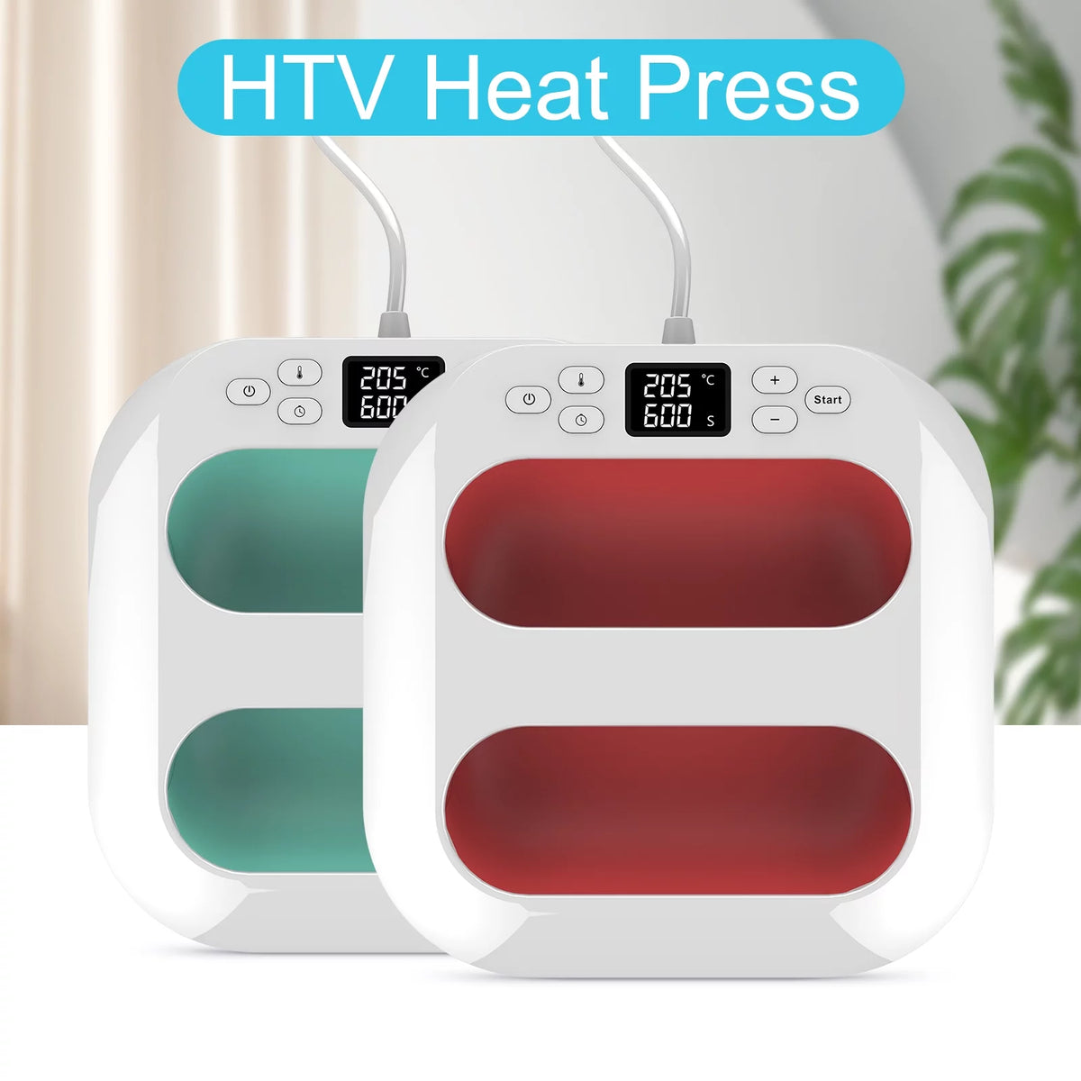 Handheld Heat Press Machine 9''x9'' Adjustable Temperature and Timer G201