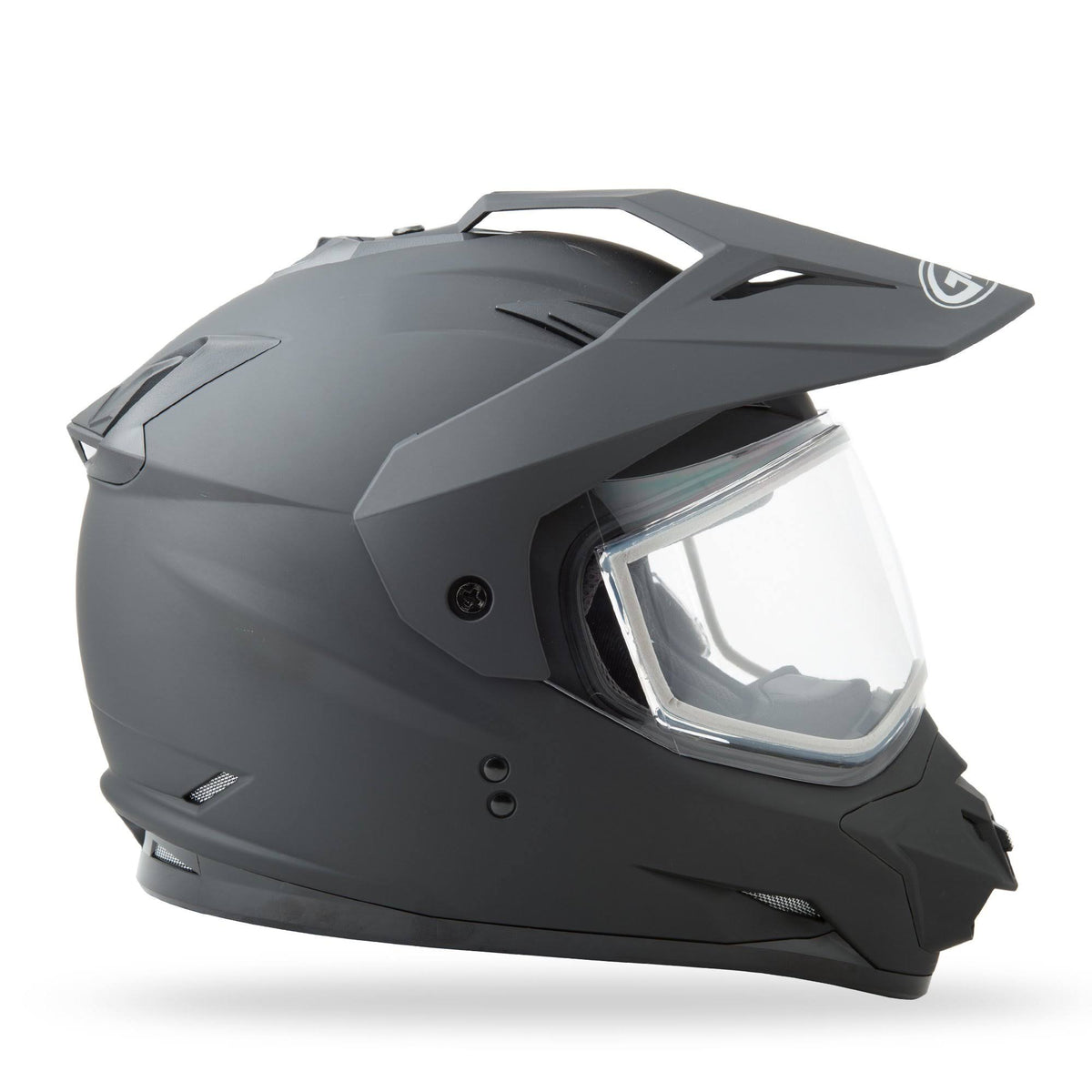 Matte Black Dual-Sport Snow Helmet Q710