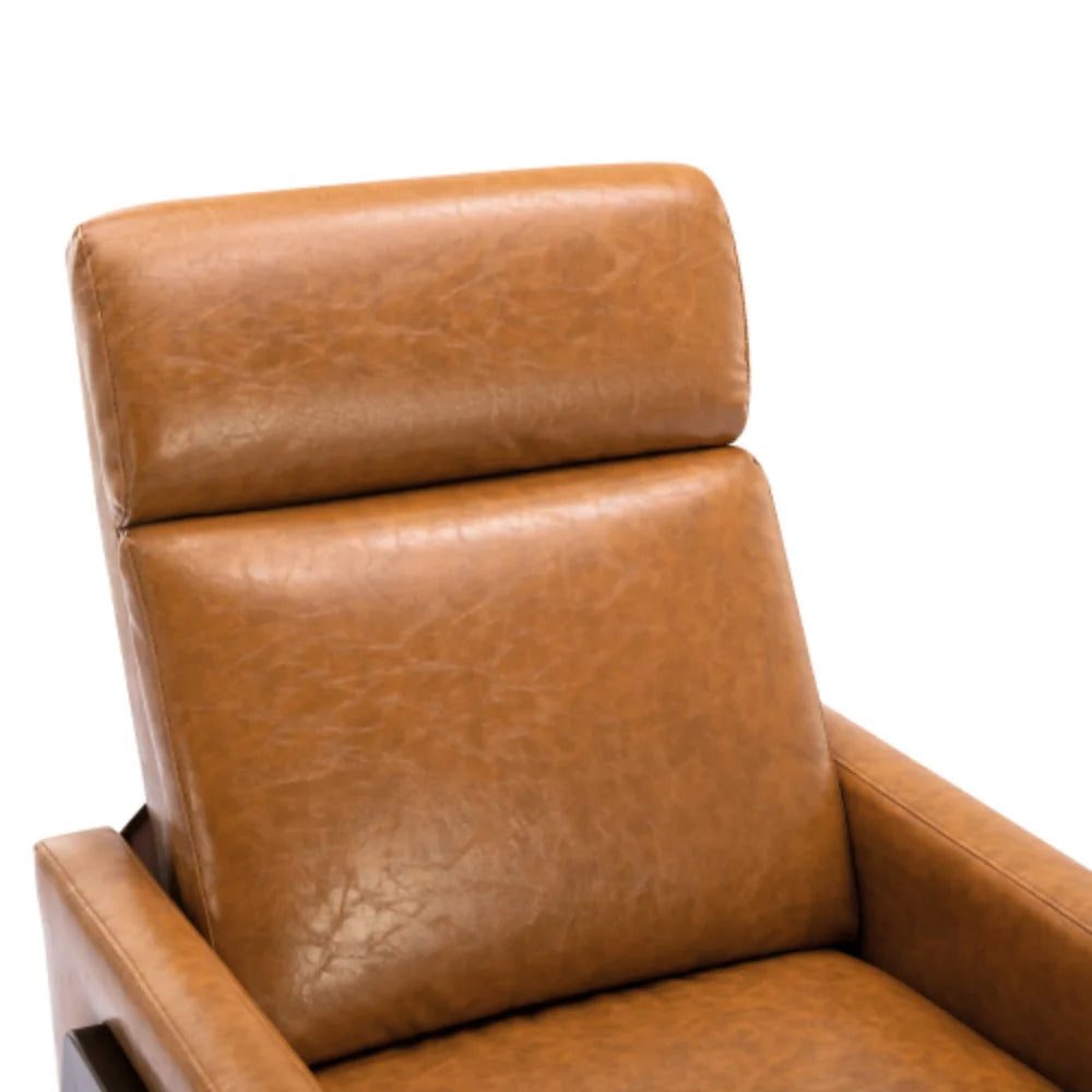 Brown PU Leather Recliner Chair F6870