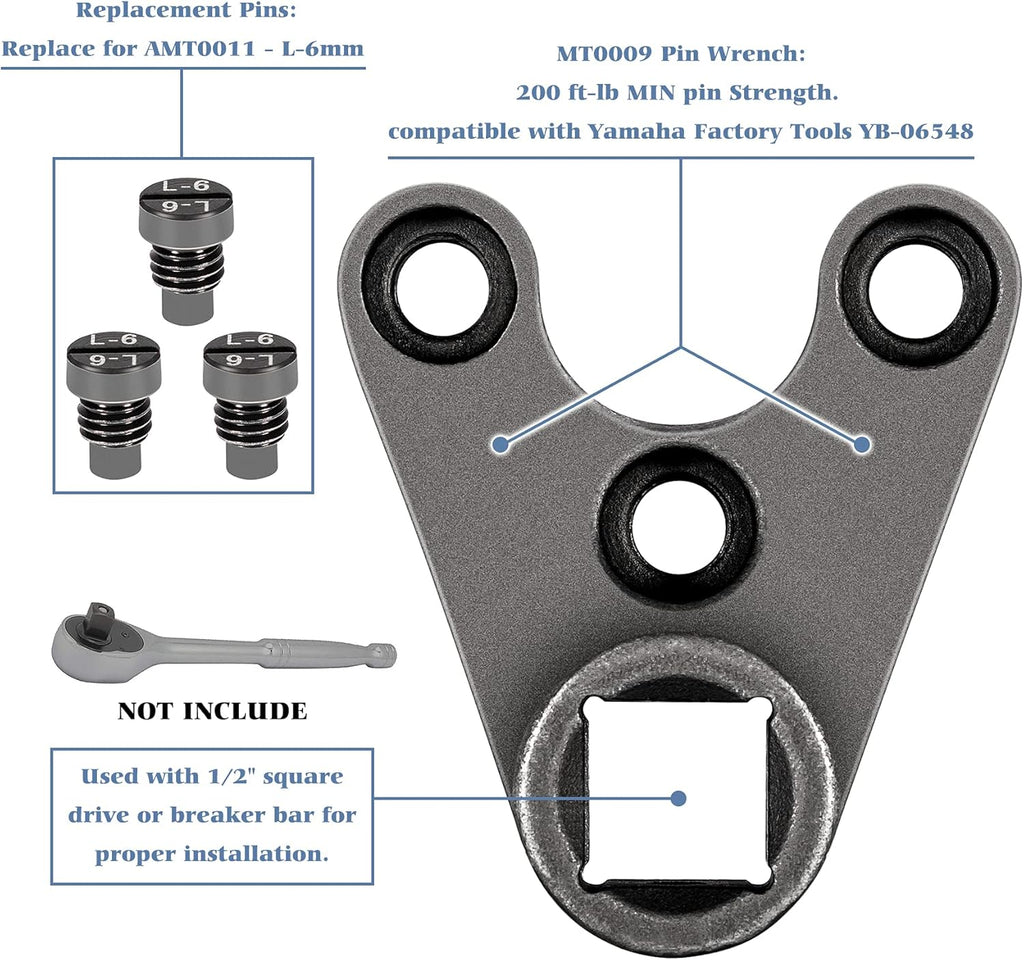 35mm x 6mm Outboard Trim/Tilt Pin Wrench Tools Pack of 2 P238