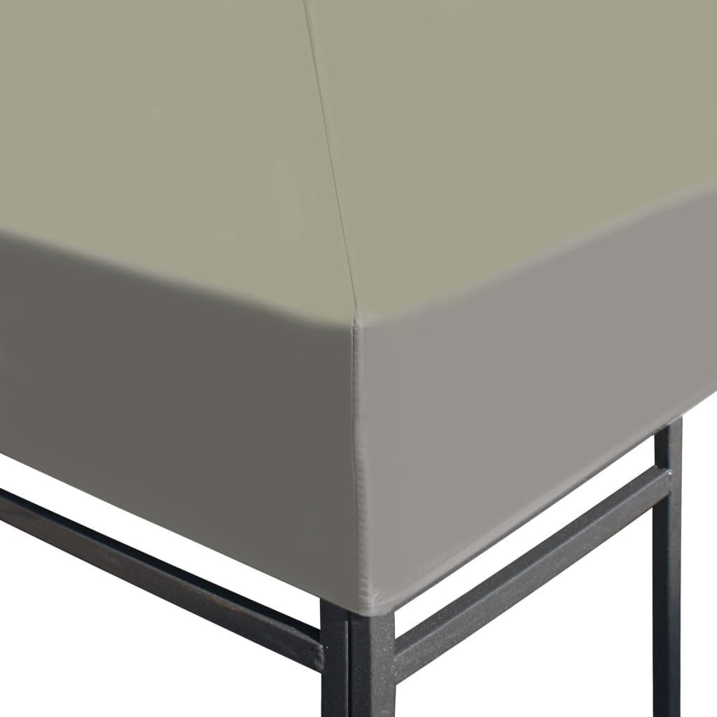 Beige 10 x 13 ft Waterproof Gazebo Replacement Canopy Cover F466879