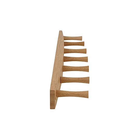 7-Hook Bamboo Wall-Mounted Hat Organizer & Coat Hanger G735894