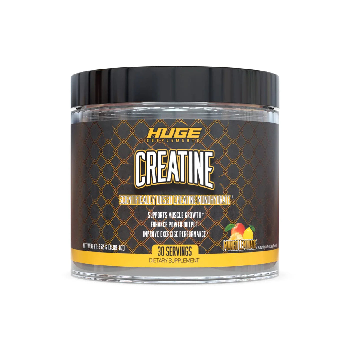 5000mg Creatine Monohydrate Powder, 30 Servings Mango Lemonade I1169