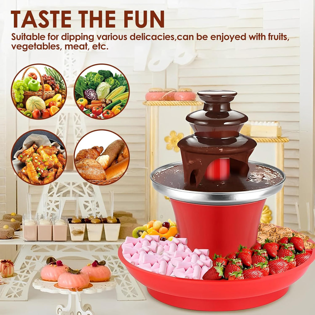 17oz Electric Chocolate Fountain Machine with Removal Serving Tray I329683