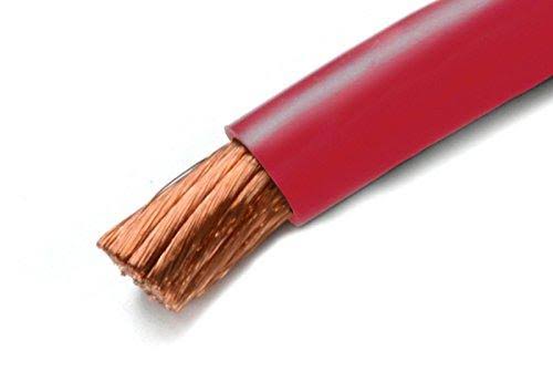 100 ft 2 Gauge Copper Wire Red N364608