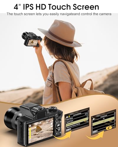 80MP Digital Camera with 4.0" Touch Screen, 18X Digital Zoom, 32GB Card N875453