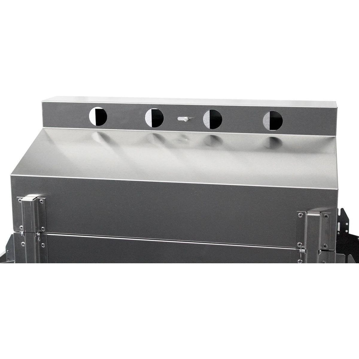 Stainless Steel Propane Gas Grill Head on Stainless Steel Pedestal Cart J5692