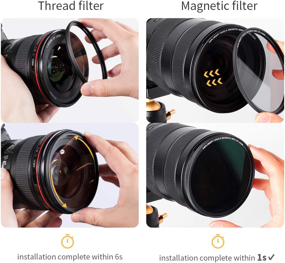 67mm Magnetic Lens Filter Kit with 4 in 1 Filter Pouch F1077