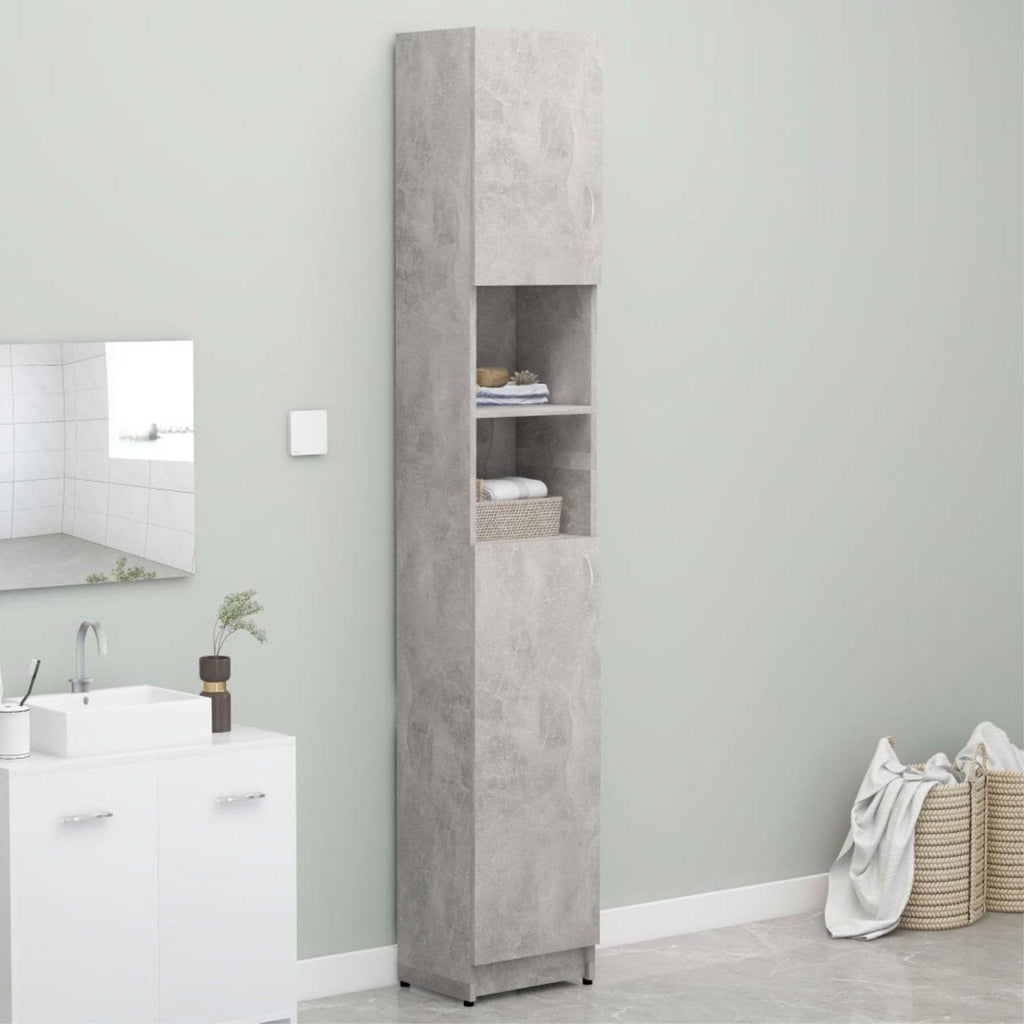 Bathroom Cabinet Concrete Gray Chipboard I33819