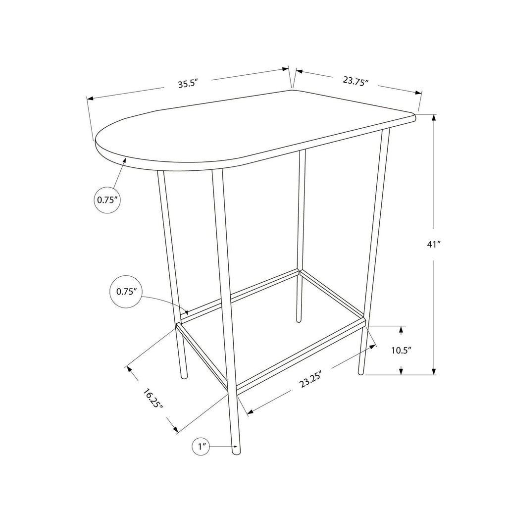 Cappuccino Black Metal Home Bar H14474
