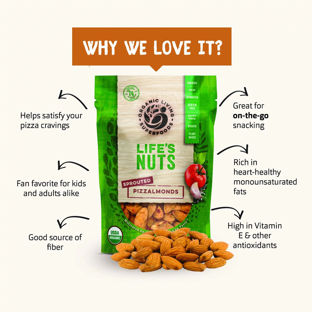 Organic Sprouted Salt & Vinegar Almonds 1.4oz T51480