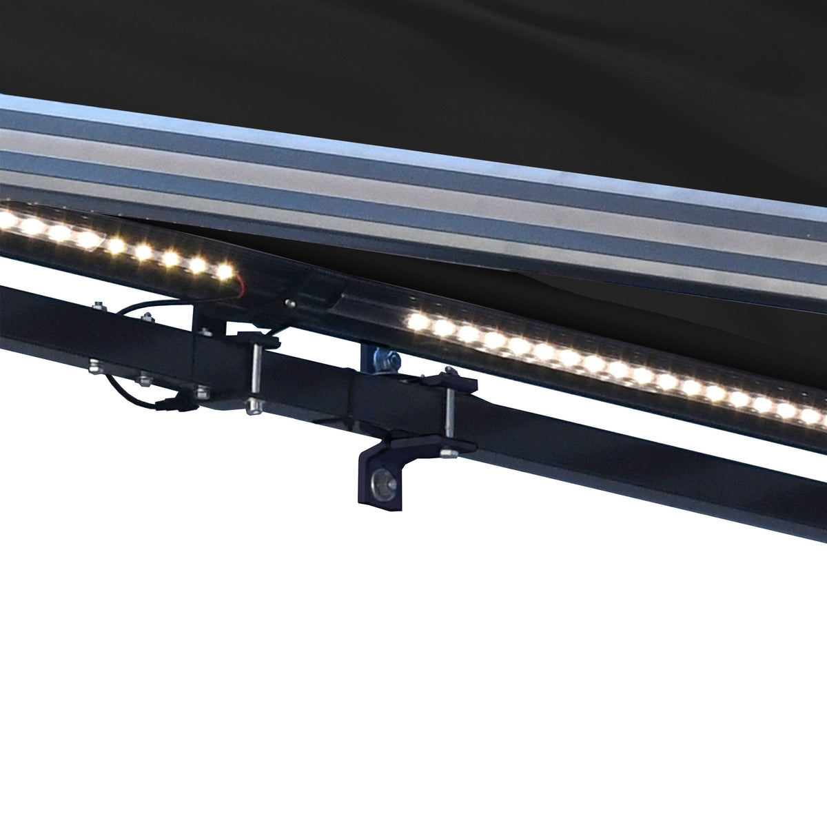 Motorized Retractable Awning Black Y83559