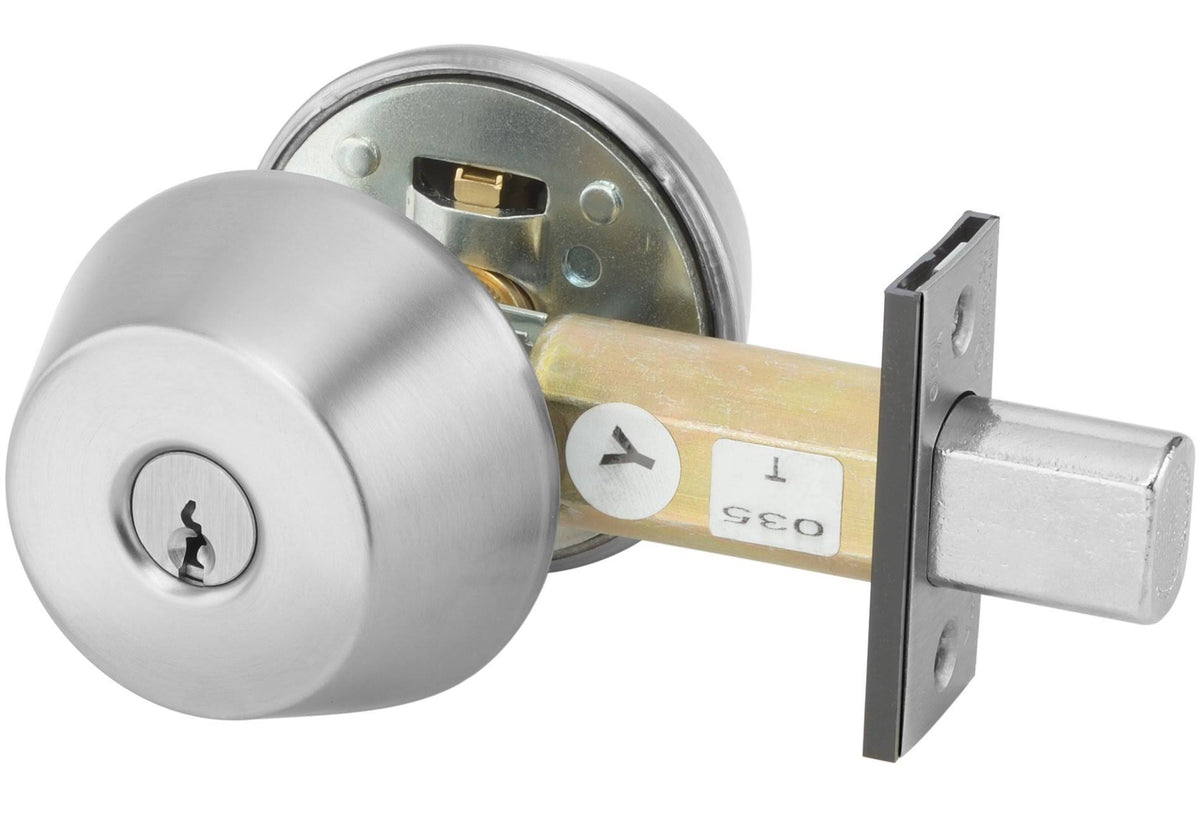 Double Cylinder Deadbolt Satin Chrome Y53014