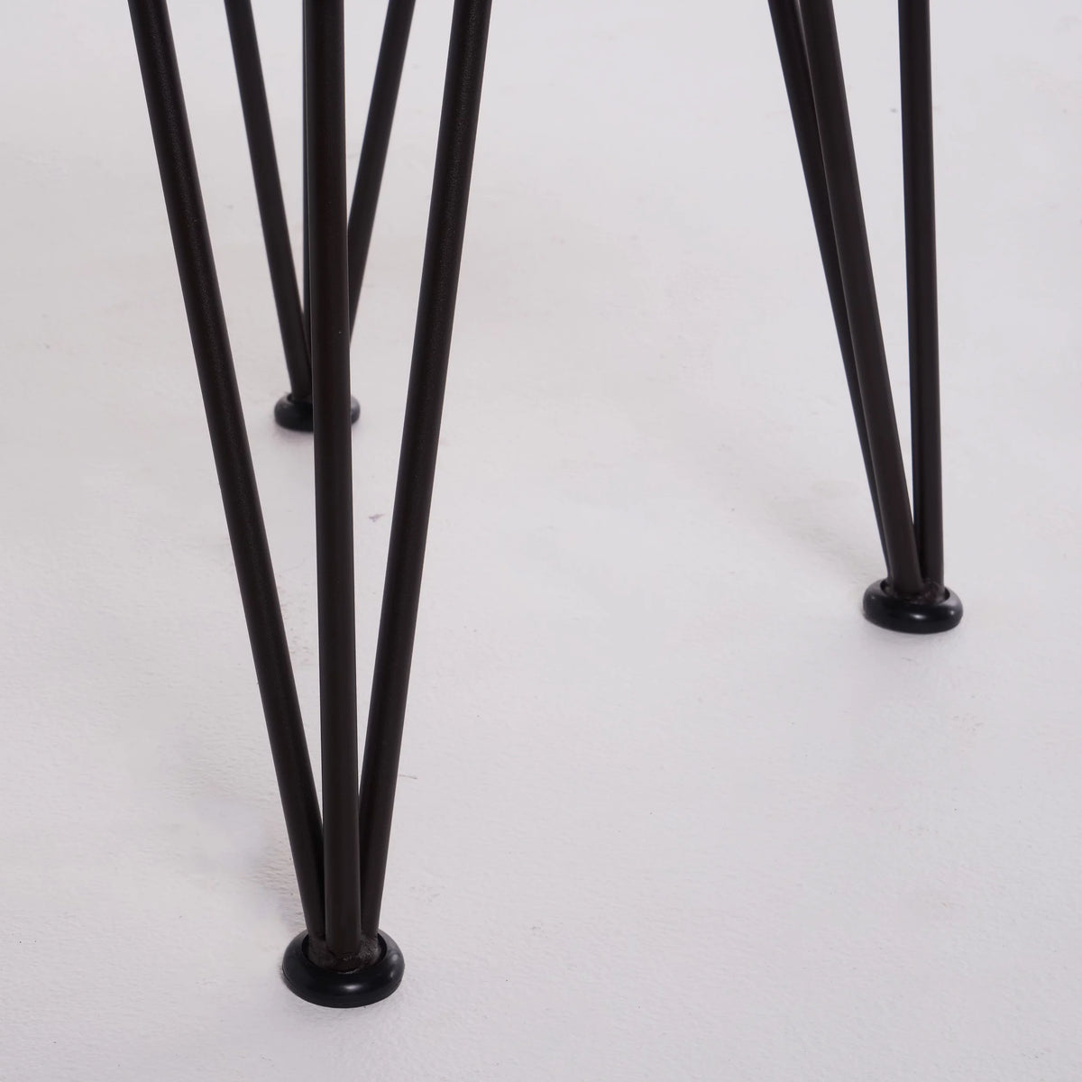 Industrial Accent Table, Teak Finish, Rustic Metal K86001