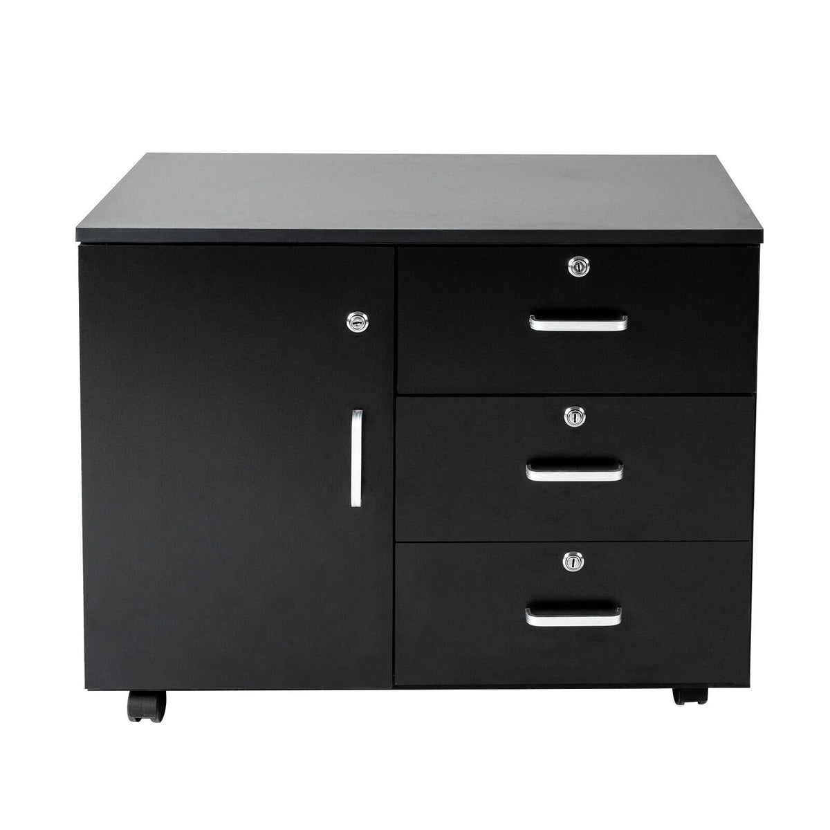 Mobile File Cabinet 3 Drawers with Wheels G673