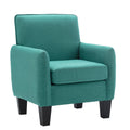 Green Linen Accent Armchair B2747