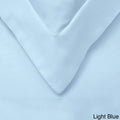 Light Blue Twin Cotton Sateen Duvet Cover Set C5683