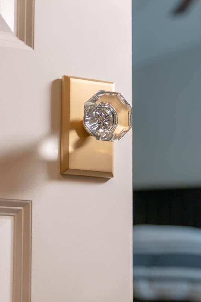 Satin Brass Privacy Door Knob V185