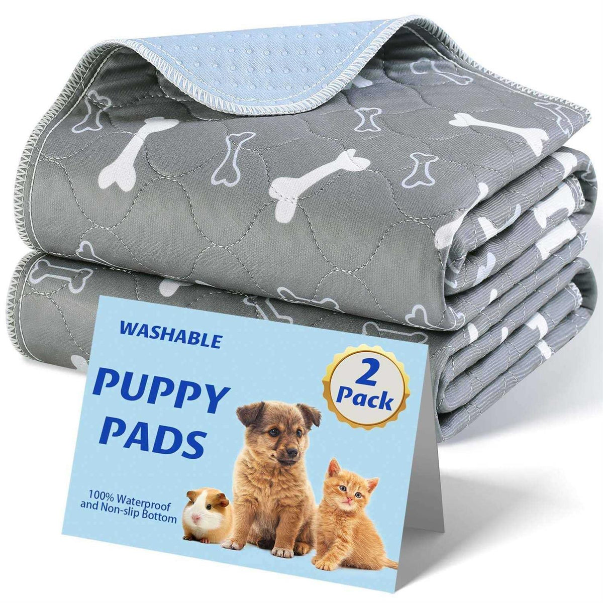 Washable Reusable Non-Slip Dog Pee Pads 2 Pack V3844