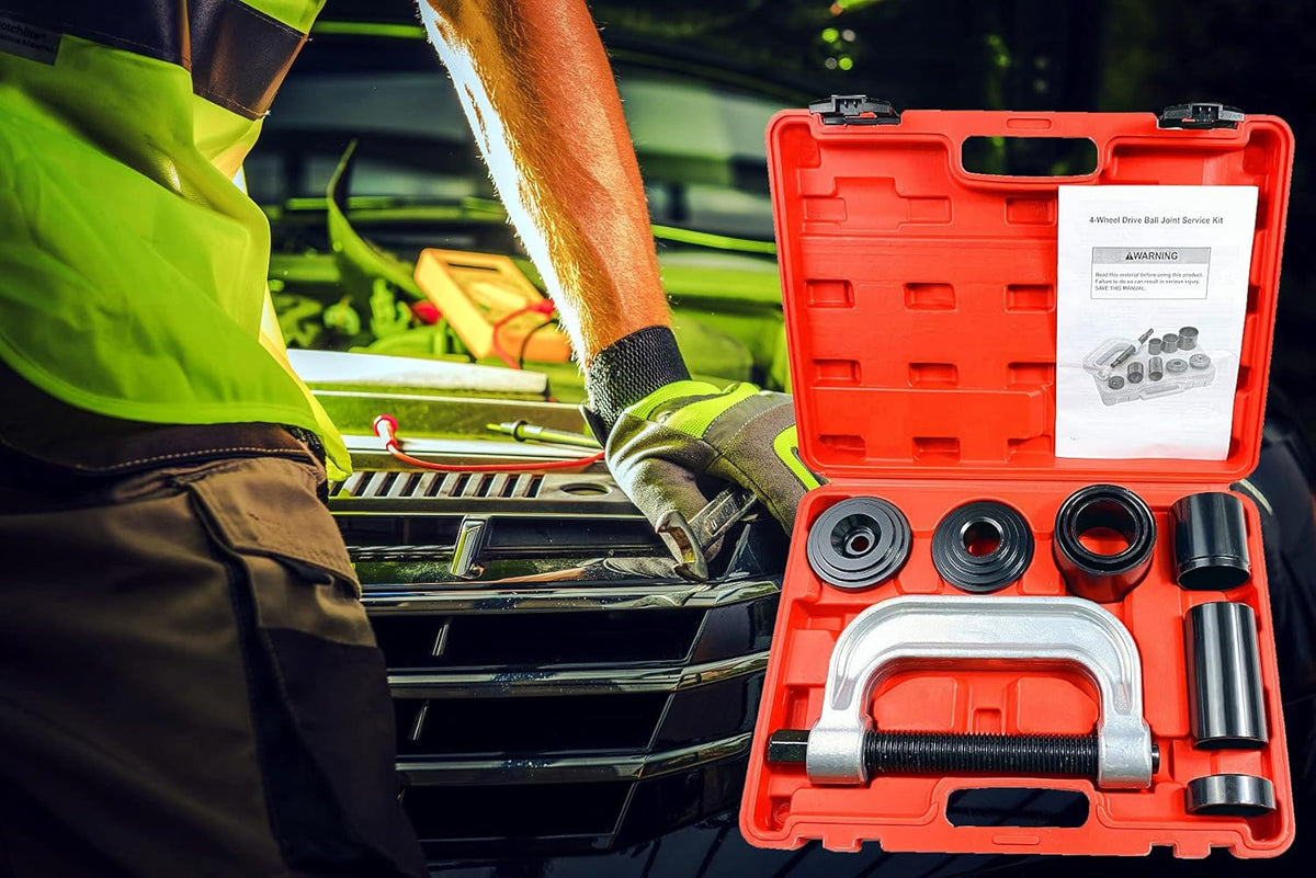 Heavy Duty Ball Joint Press & U Joint Removal Tool Kit with 4x4 Adapters O5337