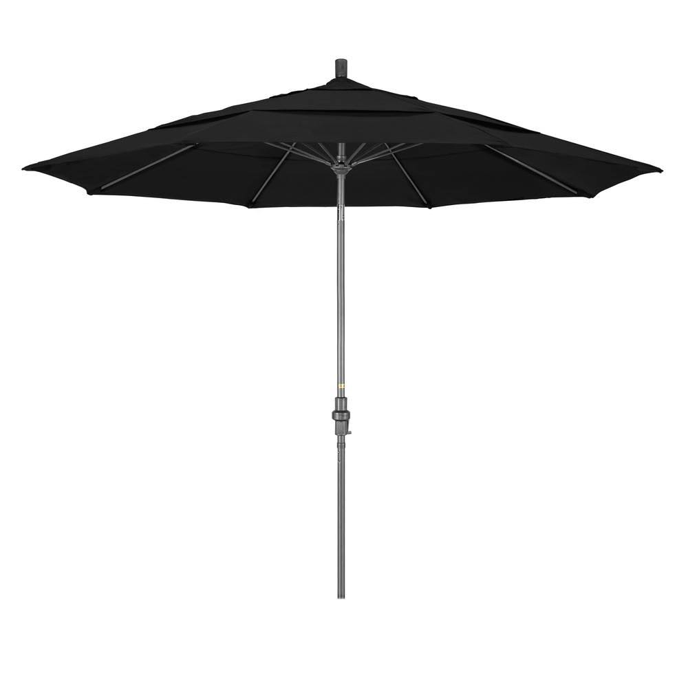 11 ft Patio Umbrella with Aluminum Pole Fiberglass Ribs T50962