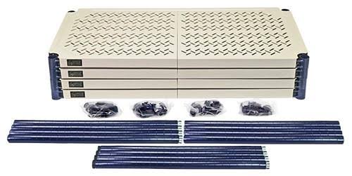 4-Shelf Plastic Wire Shelving Unit J728519
