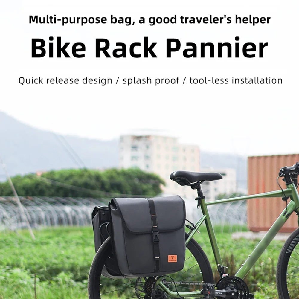 Waterproof Large Capacity Bike Panniers Bag for Rear Rack Q464