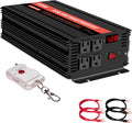 2000 Watt 12V DC to 110v/120v AC Power Inverter with 4 AC Outlets and USB Output Y968791