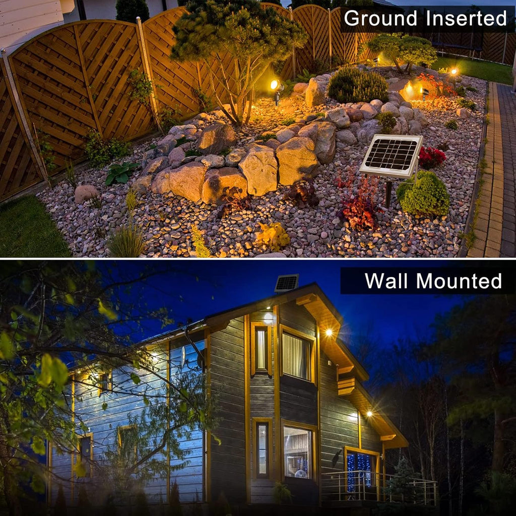 4-in-1 Solar Landscape Lights, IP66 Waterproof, 2700K/4000K/6000K H68288