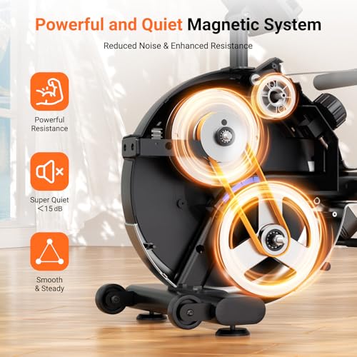 Magnetic Rowing Machine 350 LBS 16 Levels X7989