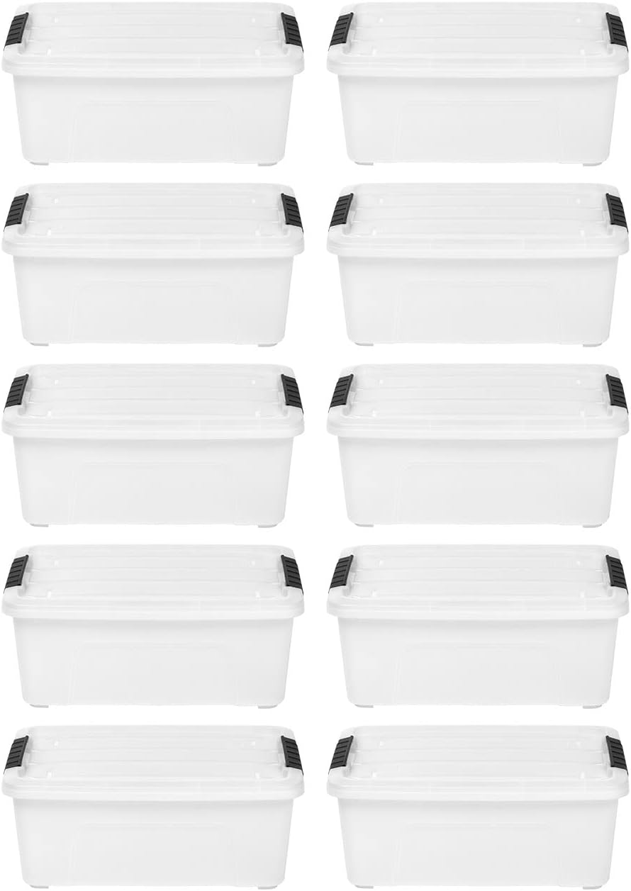 12 Quart Stack & Pull Box, 10 Pack L80193