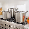 6 Piece Stainless Steel Stockpot Set A7566
