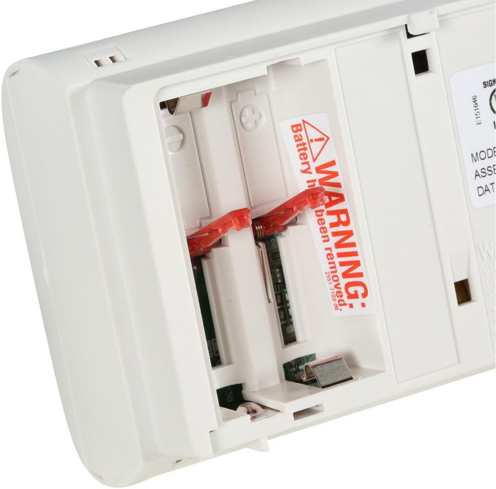6 Pack White Battery Operated Carbon Monoxide Detector Alarm X8341