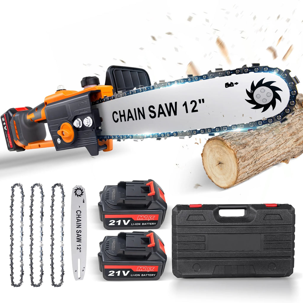 12 inch Cordless Electric Chainsaw with 2 Battery Q635323