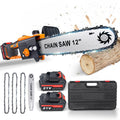 12 inch Cordless Electric Chainsaw with 2 Battery Q635323