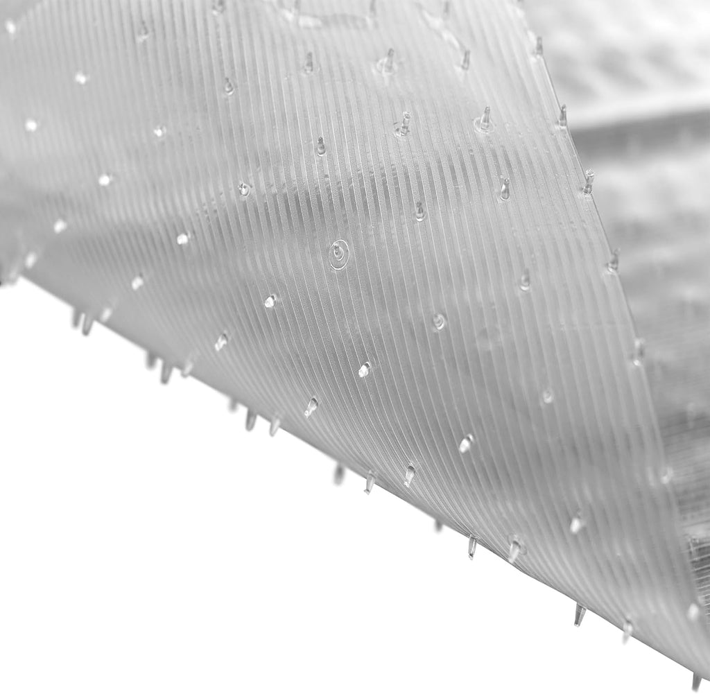 Clear Vinyl Plastic Floor Runner, 27 Inches Wide x 12 Feet Long N1591