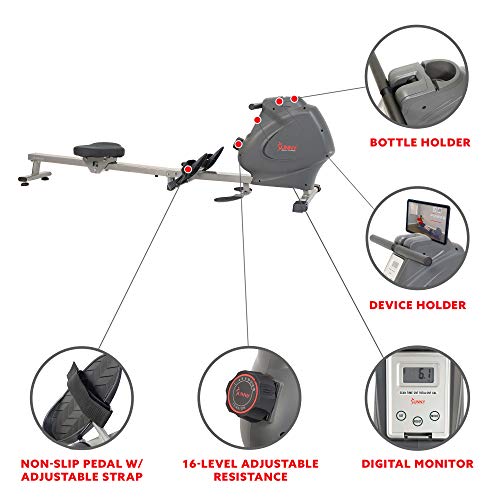 Magnetic Rowing Machine with Digital Monitor N8744
