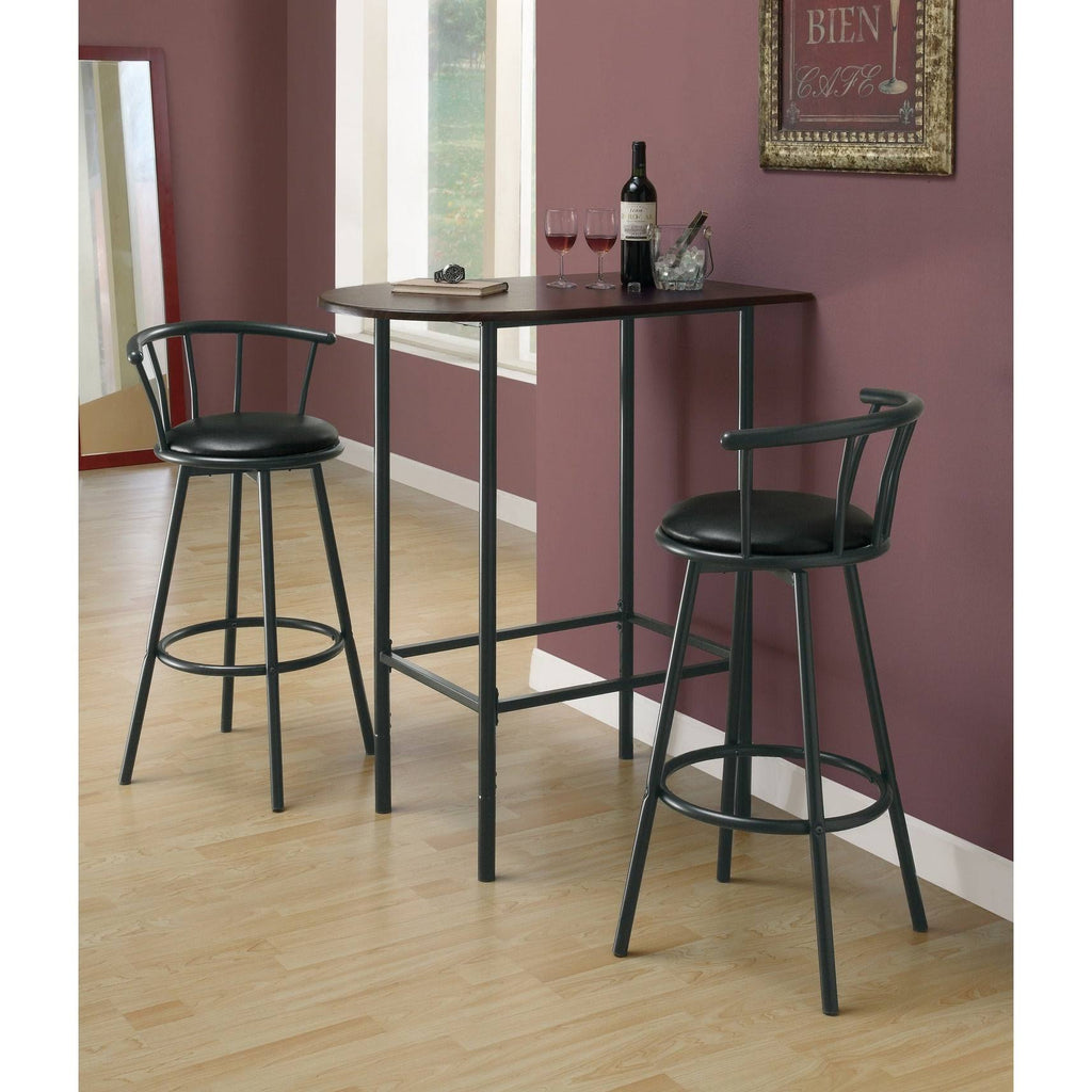 Cappuccino Black Metal Home Bar H14474