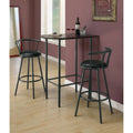 Cappuccino Black Metal Home Bar H14474